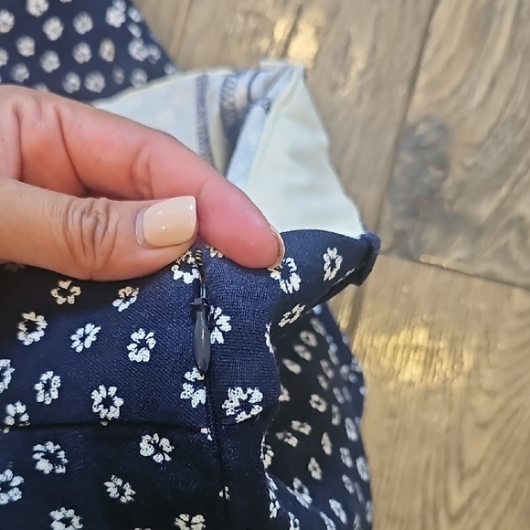 J. Crew Navy Floral Ankle Pants - Picture 3 of 3